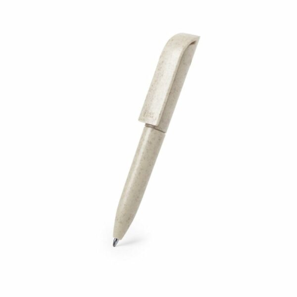 Mini długopis z włókien słomy pszenicznej - neutralny