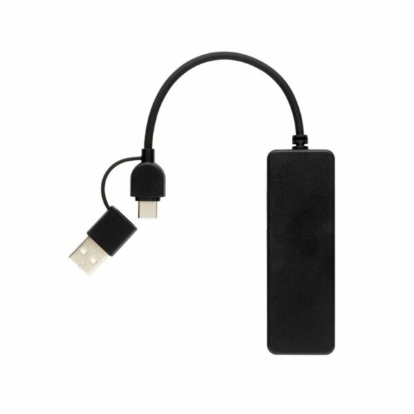 Hub USB 2.0 z USB C RABS - black