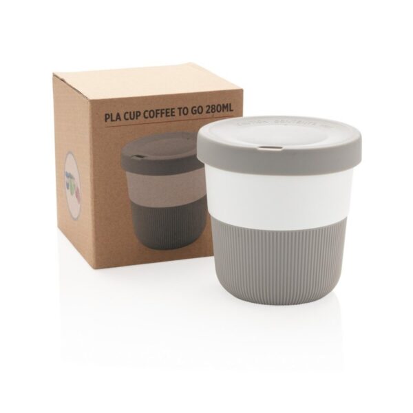 Kubek podróżny 250 ml Coffee to go z PLA - szary