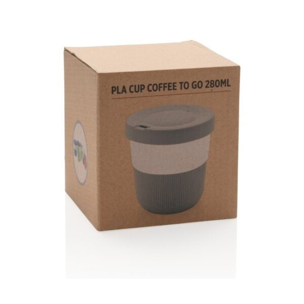 Kubek podróżny 250 ml Coffee to go z PLA - szary