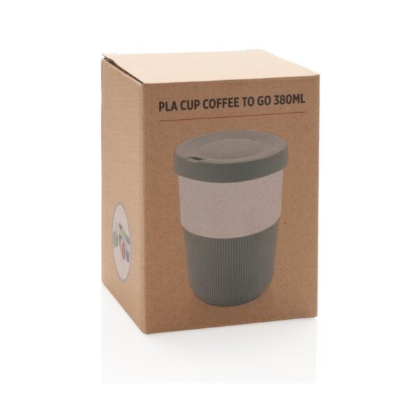 Kubek podróżny 380 ml Coffee to go z PLA - szary