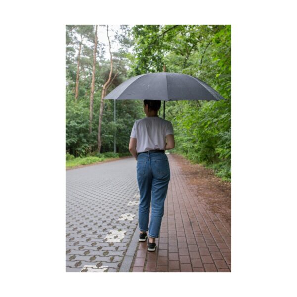 Parasol manualny RPET | Keelan - czarny