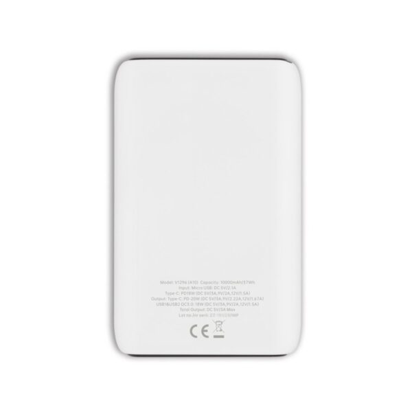 Power bank 10000 mAh | Dashonte - biały